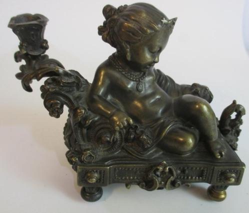 bronze antique victorien fumé petite fille chien, Antiquités & Art, Antiquités | Bronze & Cuivre, Bronze, Envoi
