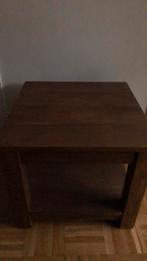Bijzettafel in teak hout, Ophalen, Nieuw, Vierkant, Hout