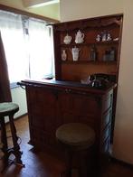 Bar, Barkast, 2 Bar stoelen, Huis en Inrichting, Barren, Ophalen, Gebruikt, Inclusief barstoelen