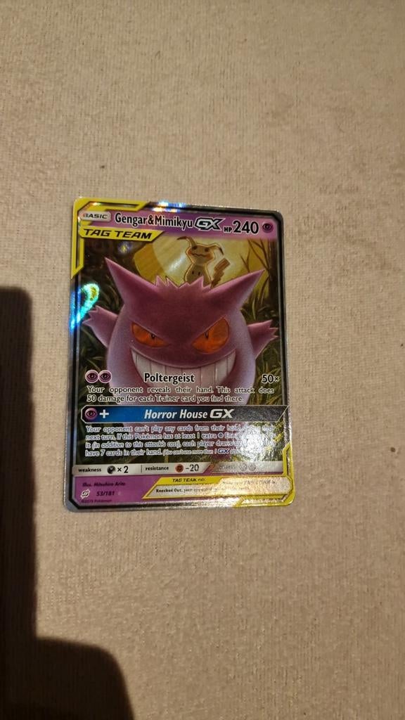 Gengar & Mimikyu GX #53 team up, Enlèvement