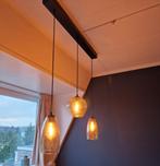 Hanglamp van gerecycled glas, Huis en Inrichting, Lampen | Hanglampen, Ophalen, Zo goed als nieuw, Glas