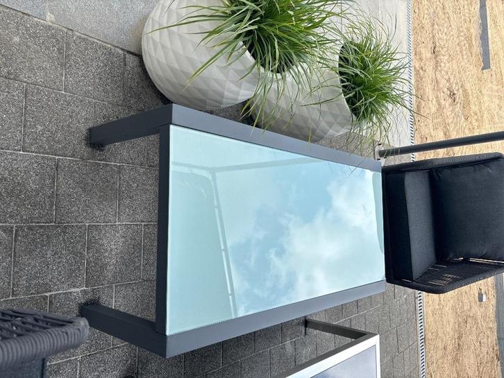Mooie en stevige loungetafel / tuintafel, Tuin en Terras, Tuintafels, Zo goed als nieuw, Rechthoekig, Aluminium, Ophalen
