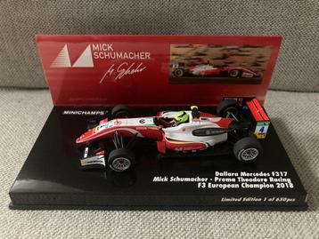  Mick Schumacher 1:43 F3 European Champion 2018 F317 beschikbaar voor biedingen