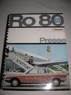 NSU Ro 80 Ro80 Release persmap Pressemappe Press Kit 1967, Enlèvement ou Envoi