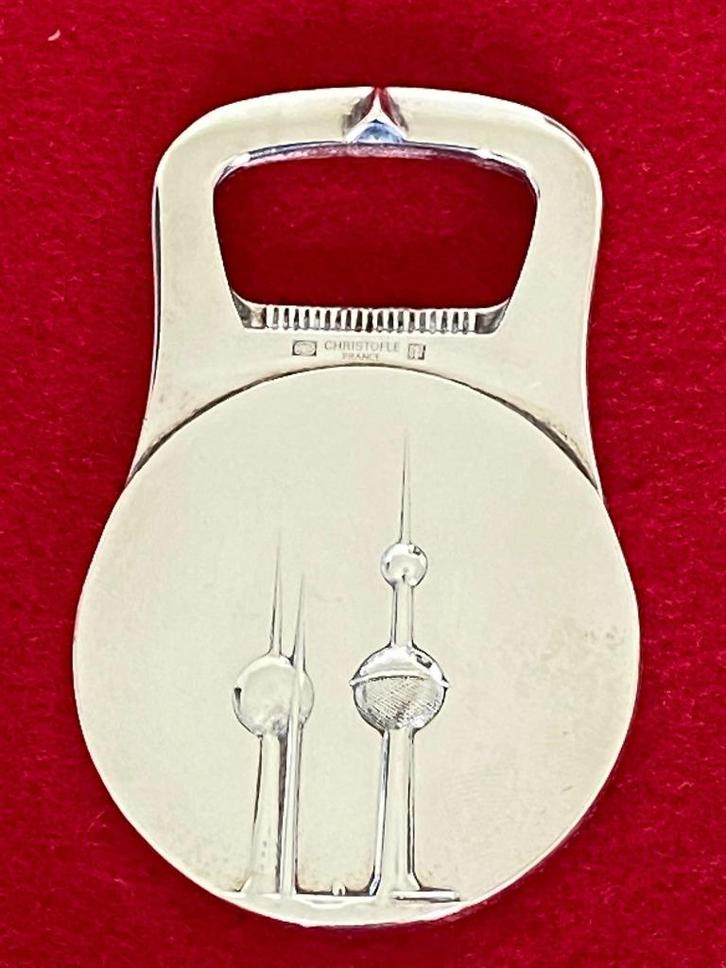 Zeldzaam - Christofle Special Edition flesopener, Antiek en Kunst, Antiek | Zilver en Goud, Zilver, Ophalen of Verzenden