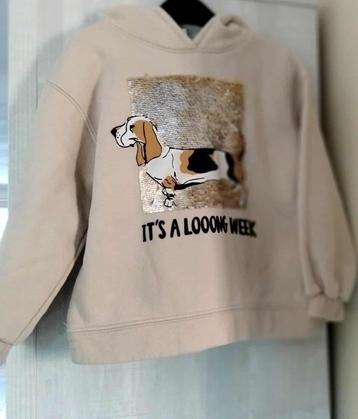 beige Hoodie Zara maat 116 - 122 beschikbaar voor biedingen
