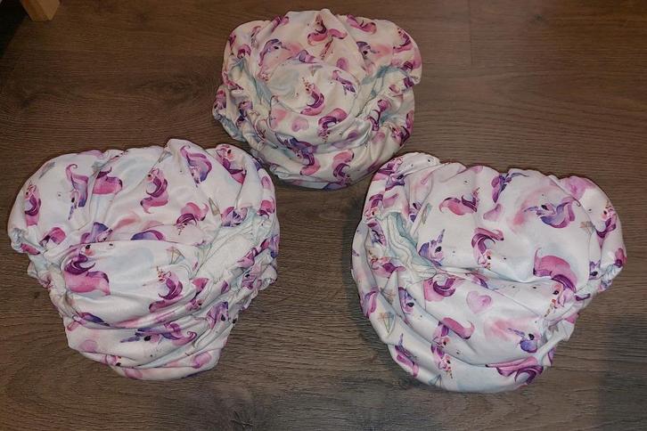 Wasbare nachtluiers Motherease Unicorn XS en XL overbroekjes, Kinderen en Baby's, Overige Kinderen en Baby's, Gebruikt, Ophalen