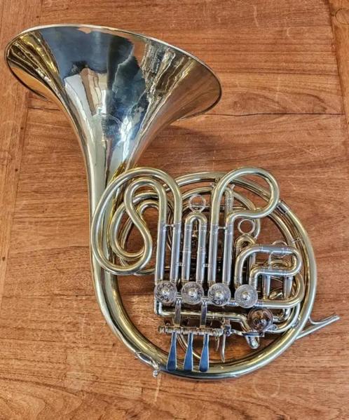 Gebr. Alexander Mainz mod. 104 Bb/F Double French Hoorn, Muziek en Instrumenten, Blaasinstrumenten | Hoorns, Zo goed als nieuw
