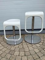 2 Barkrukken 70's Vintage  40 euro voor de 2, Ophalen, Gebruikt, Metaal, In hoogte verstelbaar