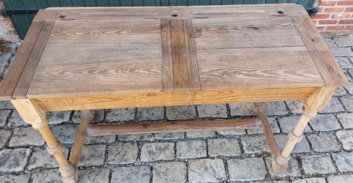 Schoolbank Lessenaar - pupiter - schoolbank Retro / Antiek, Huis en Inrichting, Kasten | Overige, Gebruikt, Ophalen of Verzenden