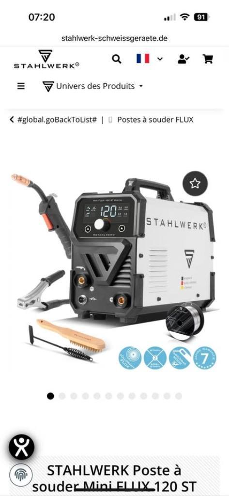 Poste à souder 120A, Bricolage & Construction, Outillage | Soudeuses, Neuf, Autres types, Moins de 150 ampères, Enlèvement ou Envoi