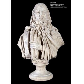 Leonardo Da Vinci beeld – Buste Hoogte 78 cm beschikbaar voor biedingen
