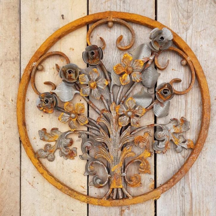 Sier smeedwerk smeedijzer elementen decoratie poort hek deur, Tuin en Terras, Tuinhekken en Hekwerk, Nieuw, Sierhekwerk, IJzer