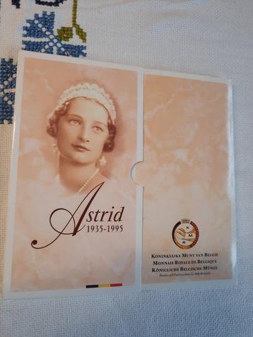Pièce commémorative Astrid en argent (1935-1995)