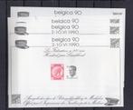 Belgique 4 feuilles de mémoire 1990 MNH XX, Timbres & Monnaies, Envoi, Non oblitéré, Neuf