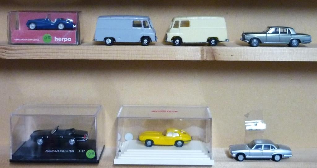 Wagens TRIUMPH - AUSTIN - ROLLS ROYCE - JAGUAR  1/87  HO, Hobby en Vrije tijd, Modeltreinen | H0, Zo goed als nieuw, Overige typen