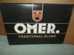 OMER - blikken reclame - 29,5 x 20,5cm - BOCKOR, Verzenden, Zo goed als nieuw, Reclamebord, Plaat of Schild, Overige merken