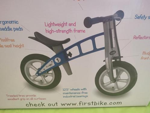 First Bike met rem en antilekbanden + verlagingsset. Kleur:, Kinderen en Baby's, Speelgoed | Buiten | Voertuigen en Loopfietsen