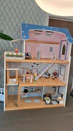 Houten poppenhuis, Kinderen en Baby's, Ophalen, Zo goed als nieuw, Poppenhuis