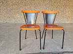 4 stevige design stoelen (12 verkrijgbaar), Metaal, Vier, Gebruikt, Bruin