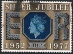 1 Postzegel Groot-Brittannië 1977 Koningin Elizabeth II, Postzegels en Munten, Postzegels | Europa | UK, Ophalen of Verzenden