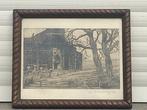 gravure eglise signe robert crommelynck, Antiek en Kunst, Ophalen of Verzenden