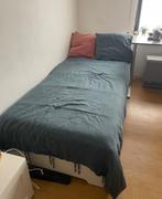 Bed + matras + tv meubel, Huis en Inrichting, Slaapkamer | Bedden, Ophalen, Eenpersoons, Wit, Zo goed als nieuw