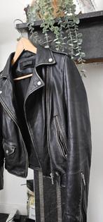 Superdry Perfecto zwarte leren jas, Ophalen, Zwart