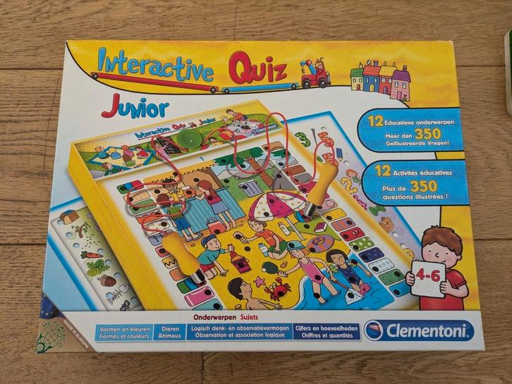 Clementoni Interactive Quiz (4-6 jaar), Kinderen en Baby's, Speelgoed | Educatief en Creatief, Zo goed als nieuw, Ophalen