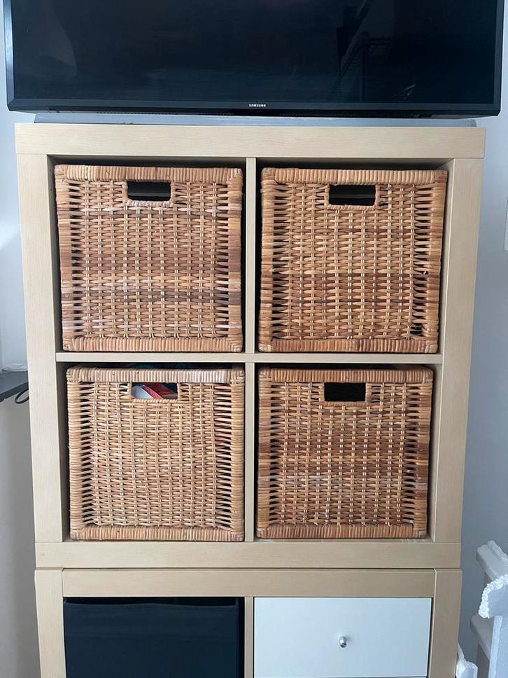 2 Ikea kallax kasten, Huis en Inrichting, Kasten | Wandmeubels, Gebruikt, Minder dan 100 cm, Minder dan 150 cm, 25 tot 50 cm, Met lade(s)