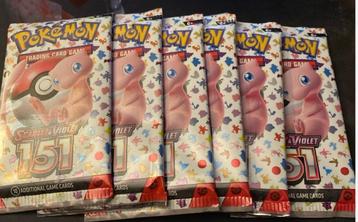 Pokémon 151 - 6 boosters beschikbaar voor biedingen