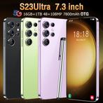 Nieuwe S23 Ultra+ Smartphone Android 7.3 inch 16G + 1T Mobie, Android OS, Noir, Enlèvement ou Envoi, Neuf