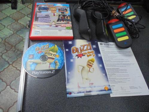 Playstation 2 Buzz The music + Buzzers (orig), Consoles de jeu & Jeux vidéo, Jeux | Sony PlayStation 2, Utilisé, 3 joueurs ou plus