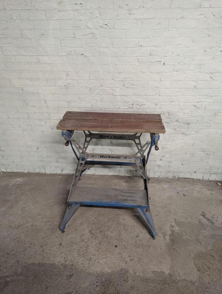 Black+Decker Workmate – werkbank met verstelbare klemplanken, Doe-het-zelf en Bouw, Werkbanken, Gebruikt, 70 tot 120 cm, Bankschroef