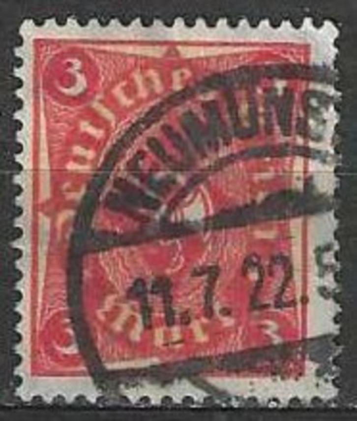 Duitsland 1922/1923 - Yvert 206 - Posthoorn - 3 m. (ST), Postzegels en Munten, Postzegels | Europa | Duitsland, Gestempeld, Verzenden