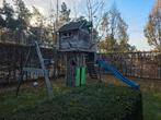Houten Spelhuisje, Kinderen en Baby's, Speelgoed | Buiten | Speeltoestellen, Ophalen, Glijbaan
