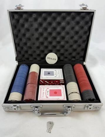 Pokerset 200 chips poker koffer blackjack beschikbaar voor biedingen