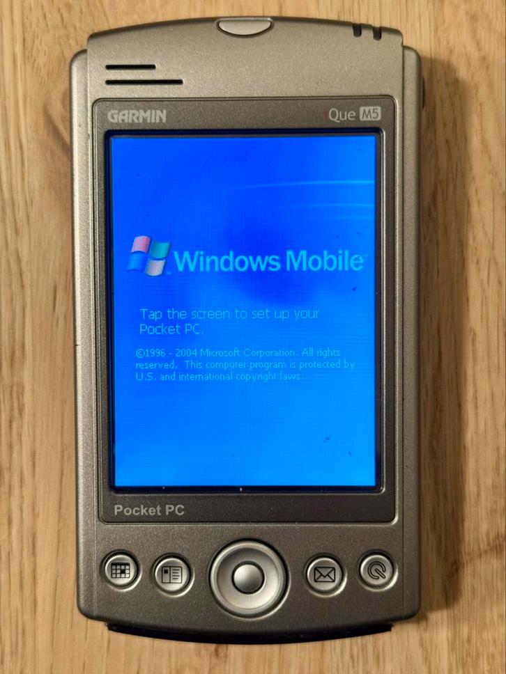 Garmin iQue M5 : navigation satellite dans un pocket PC, Télécoms, PDA, Comme neuf, Windows Mobile, Enlèvement