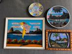 wandborden: set souvenirs uit Brazilië, met vlindervleugels, Antiek en Kunst, Ophalen of Verzenden
