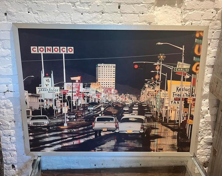 Vintage IKEA print Route 66, Albuquerque–jaren ’90, Antiek en Kunst, Kunst | Schilderijen | Abstract, Ophalen