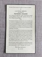 Oorlogsslachtoffer F.Cnudde Gent +Duitsland 1944 WOII, Verzenden, Bidprentje