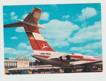 DDR INTERFLUG ILYUSHIN IL-62 MOSKOU postkaart beschikbaar voor biedingen