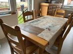 Table avec 6 chaises, Maison & Meubles, Accessoires pour la Maison | Tableaux d'affichage, Enlèvement