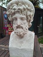 Tuinbeeld god van de medicijnen aesculapius, Ophalen of Verzenden, Gebruikt, Overige materialen, Mensenbeeld
