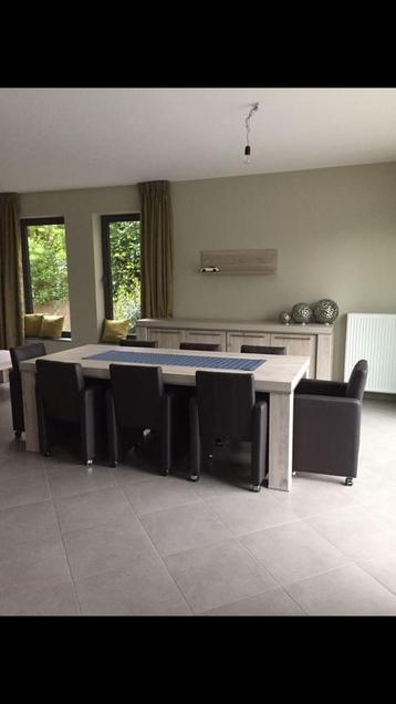 ✅ Keukentafel Grijs - 230cm op 100cm ✅ beschikbaar voor biedingen