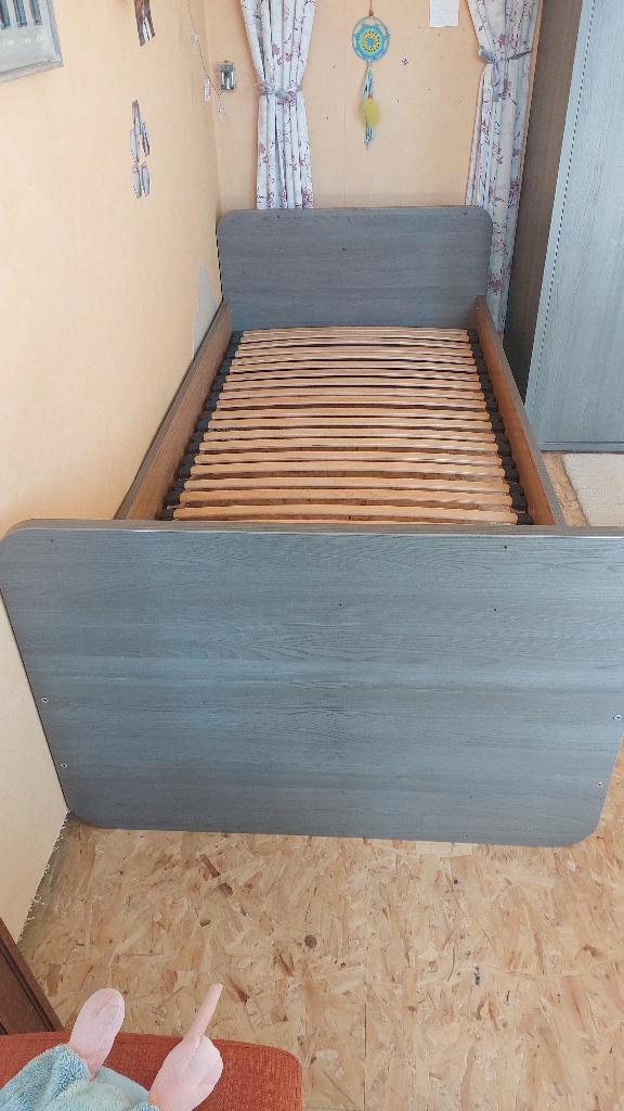 Bed van baby tot volwassene, Kinderen en Baby's, Kinderkamer | Bedden, Gebruikt, 180 cm of meer, 85 tot 100 cm, Lattenbodem, Matras