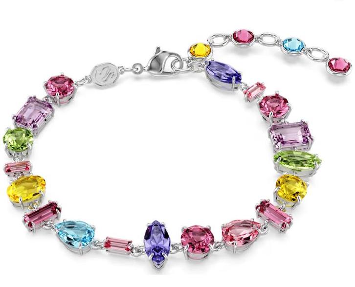 Swarovski Gema armband en oorbellen, Handtassen en Accessoires, Armbanden, Zo goed als nieuw, Overige kleuren, Met kristal, Ophalen of Verzenden