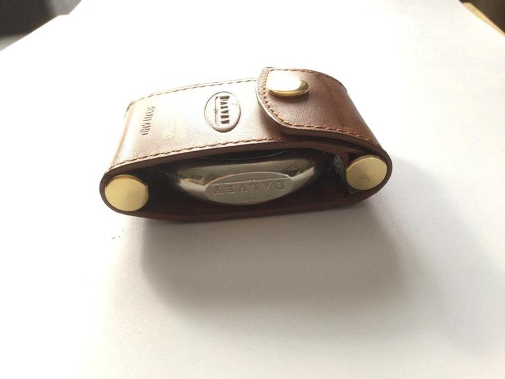Dalvey Travel clock, leather brown, Antiek en Kunst, Antiek | Klokken, Ophalen of Verzenden