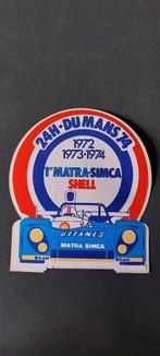 Sticker autocollant gitanes Matra simca 1974 shell vintage, Verzamelen, Ophalen of Verzenden, Gebruikt