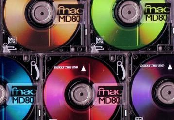 Minidisc FNAC MD 80 couleur Neuf scellé (5 couleurs)